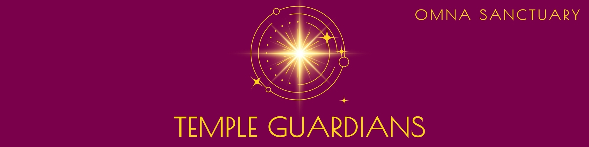 Temple Guardians Banner - Natalie Glasson - OmNa Sanctuary